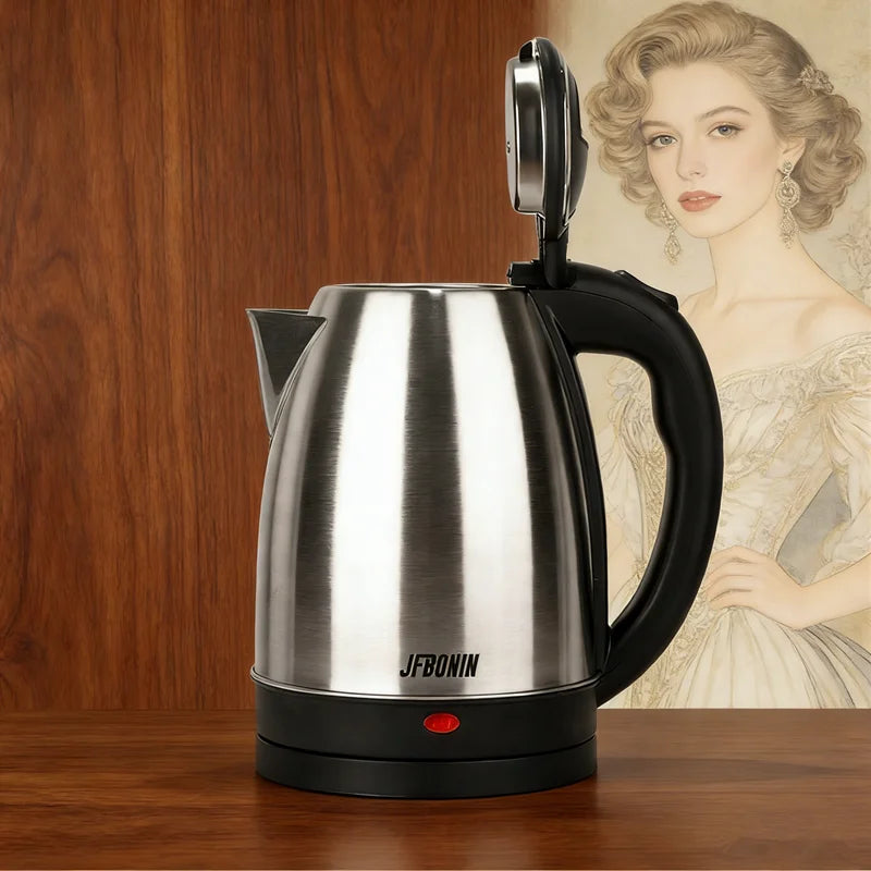Electric Stainless Steel Kettle 1.8L Fast & Safe Boil