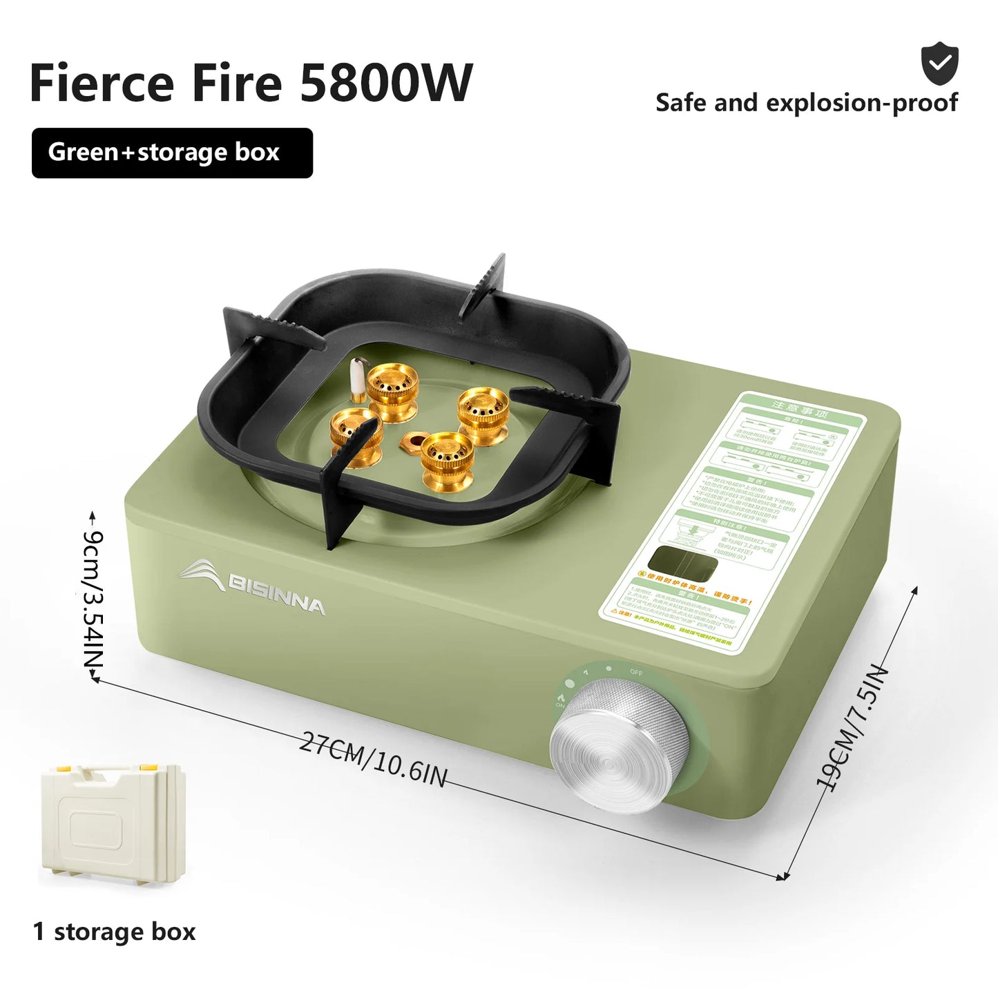 Portable Camping Gas Stove for Fast Outdoor Cooking