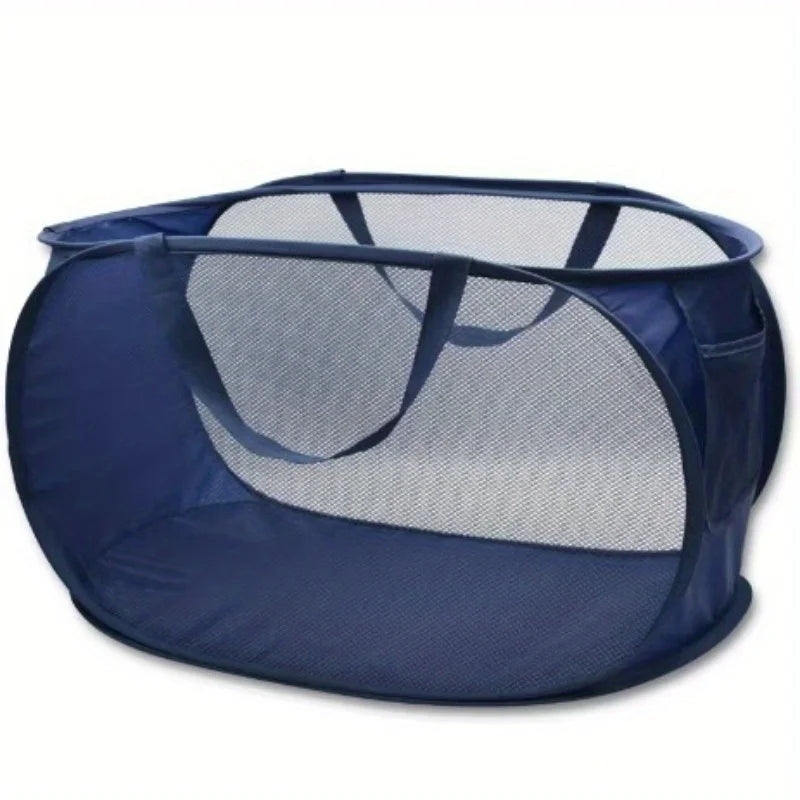 Foldable Mesh Laundry Hamper with Handles, Extra-Large