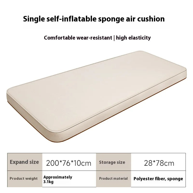 Self-Inflating Sleeping Pad 10cm Thick for Comfort