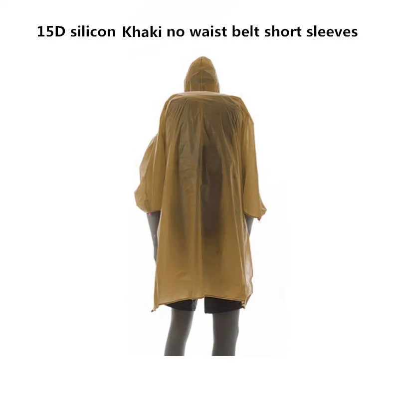 Ultralight Rain Poncho Tarp for Hiking & Camping