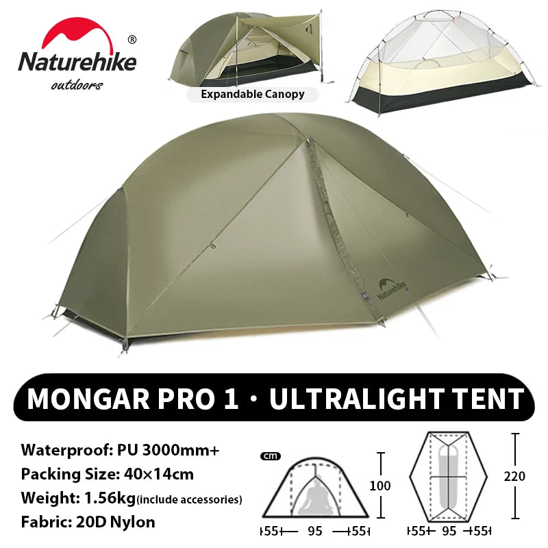 Ultralight Camping Tent 2 Person – Waterproof & Compact
