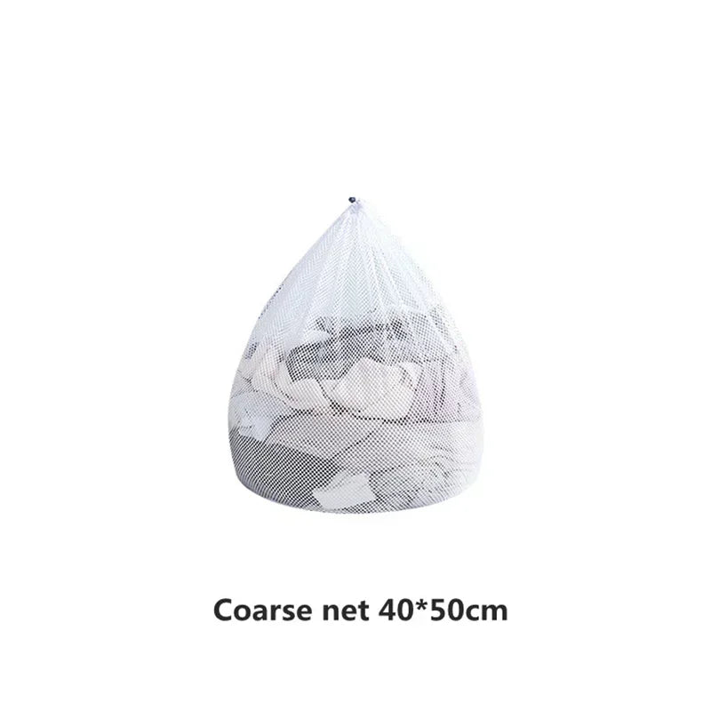 Mesh Laundry Bag Drawstring Large Capacity Organizer