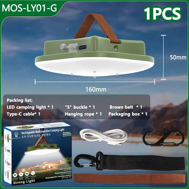 Rechargeable Camping LED Light with Magnet & Zoom