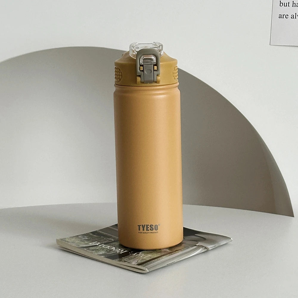 TYESO Stainless Steel Thermos Water Bottle – Keeps Drinks Hot & Cold