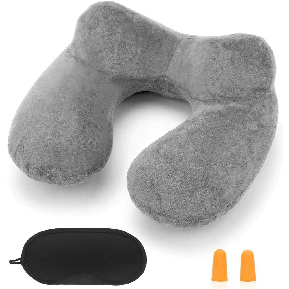 Inflatable Travel Pillow for Neck Support & Compact Comfort