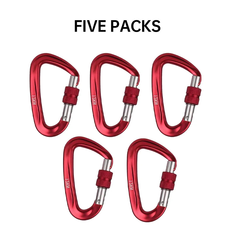 12kN Aluminum Carabiner – Heavy-Duty Outdoor Buckle