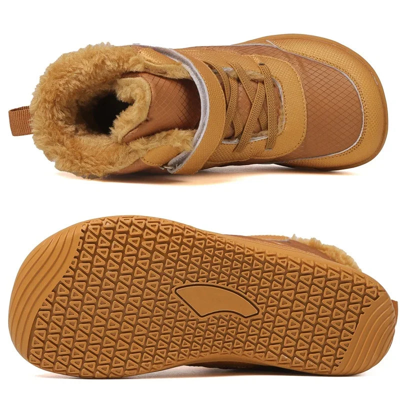 Kids Wide Toe Snow Boots – Waterproof Minimalist Shoes