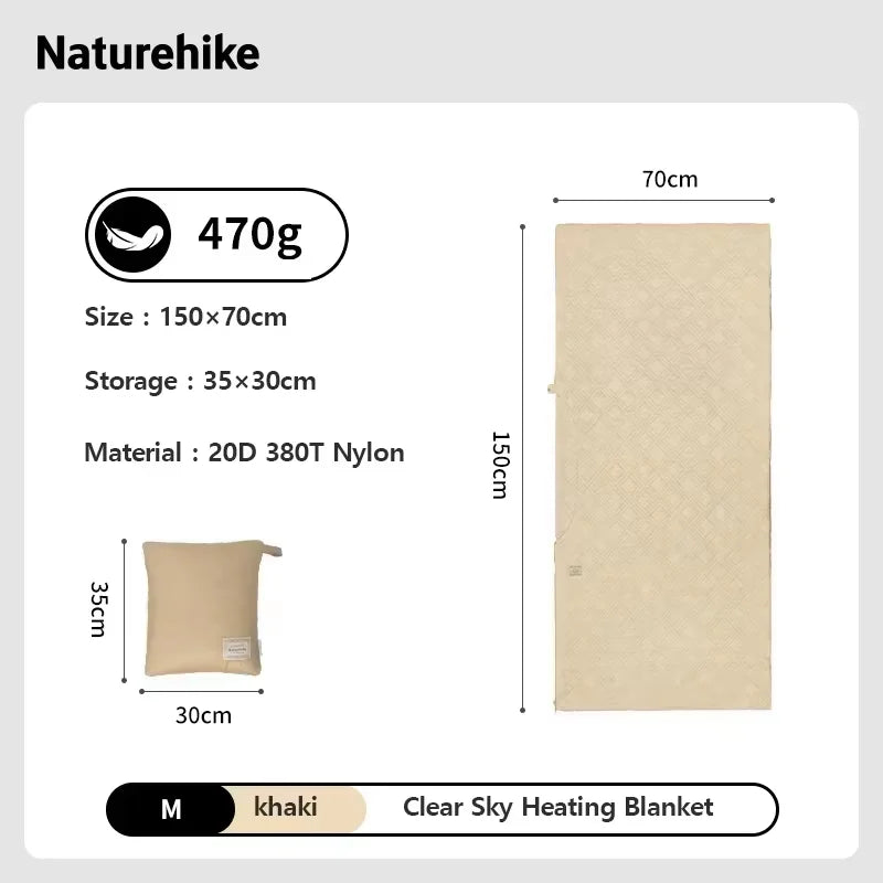 Electric Heated Sleeping Bag Liner Warm & Cozy