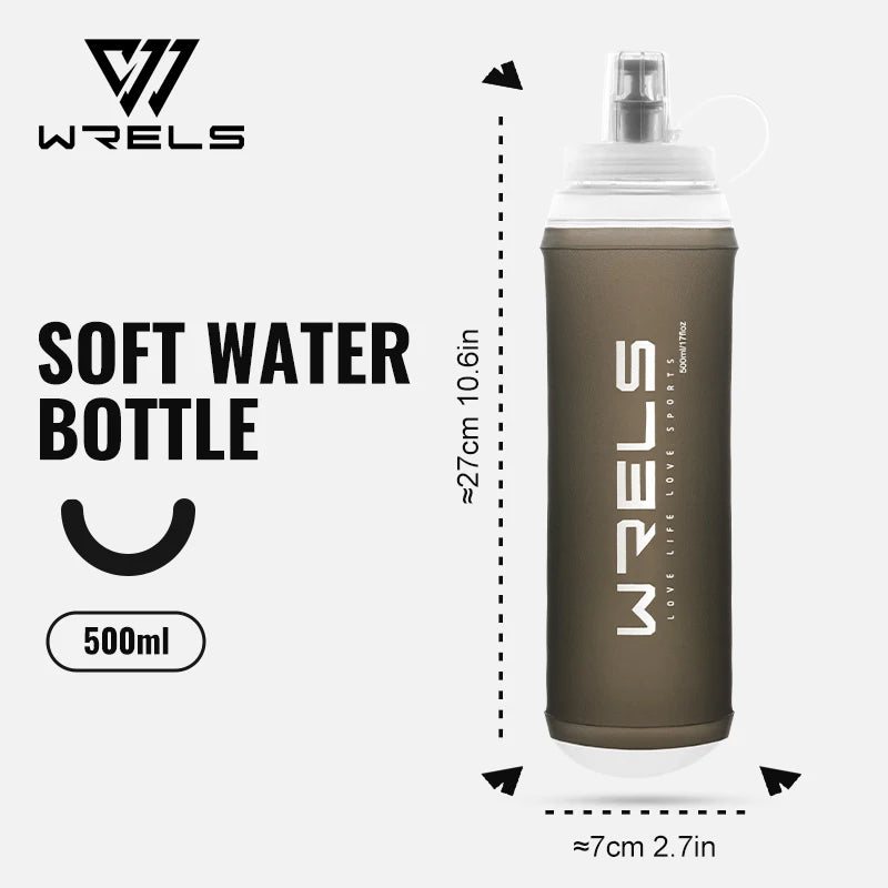 500ML Collapsible Water Bottle for Hiking & Running