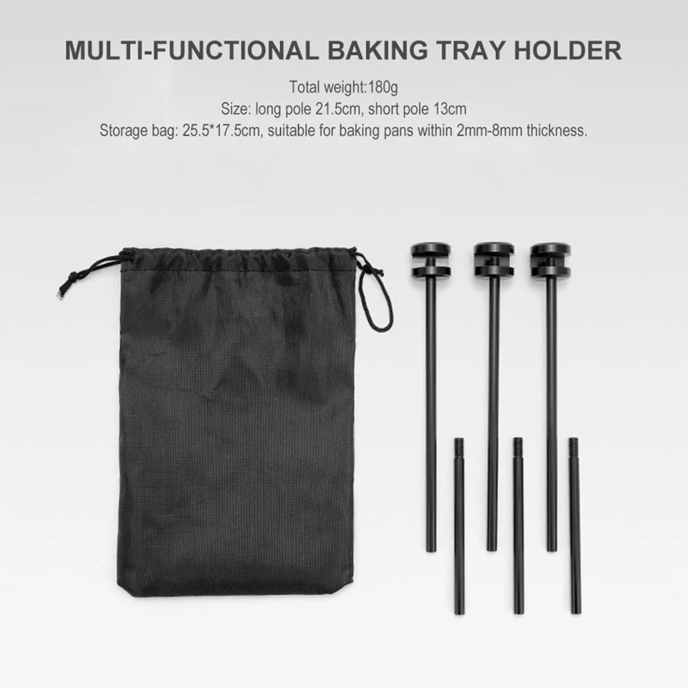 Portable Adjustable BBQ Triangular Grill Bracket Rack