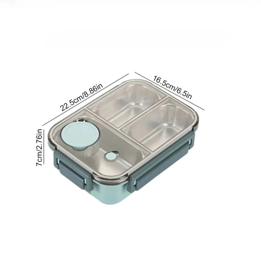 Insulated Stainless Steel Lunch Box Keeps Food Hot
