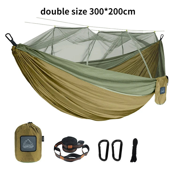 Camping Hammock with Mosquito Net – Portable & Breathable