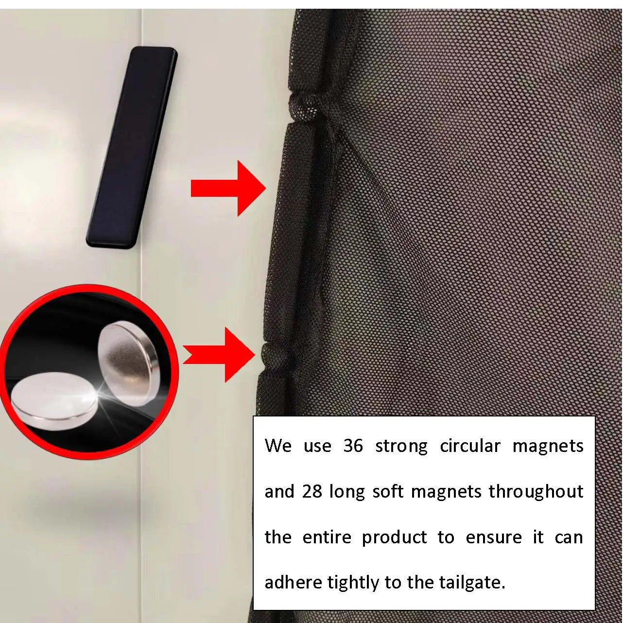 Magnetic SUV Trunk Mosquito Net for Summer Comfort