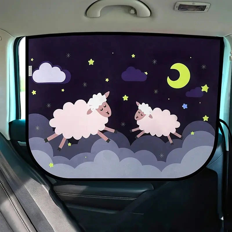 Car Sun Shade Curtain for UV Protection & Baby Comfort