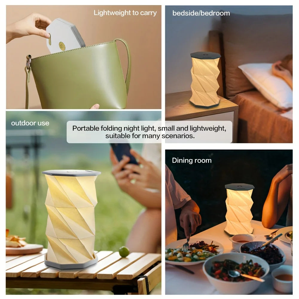Foldable Camping Lantern with Adjustable LED Mood Light