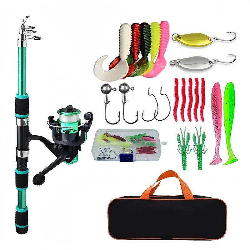 Telescopic Fishing Pole Set – Portable Full Kit