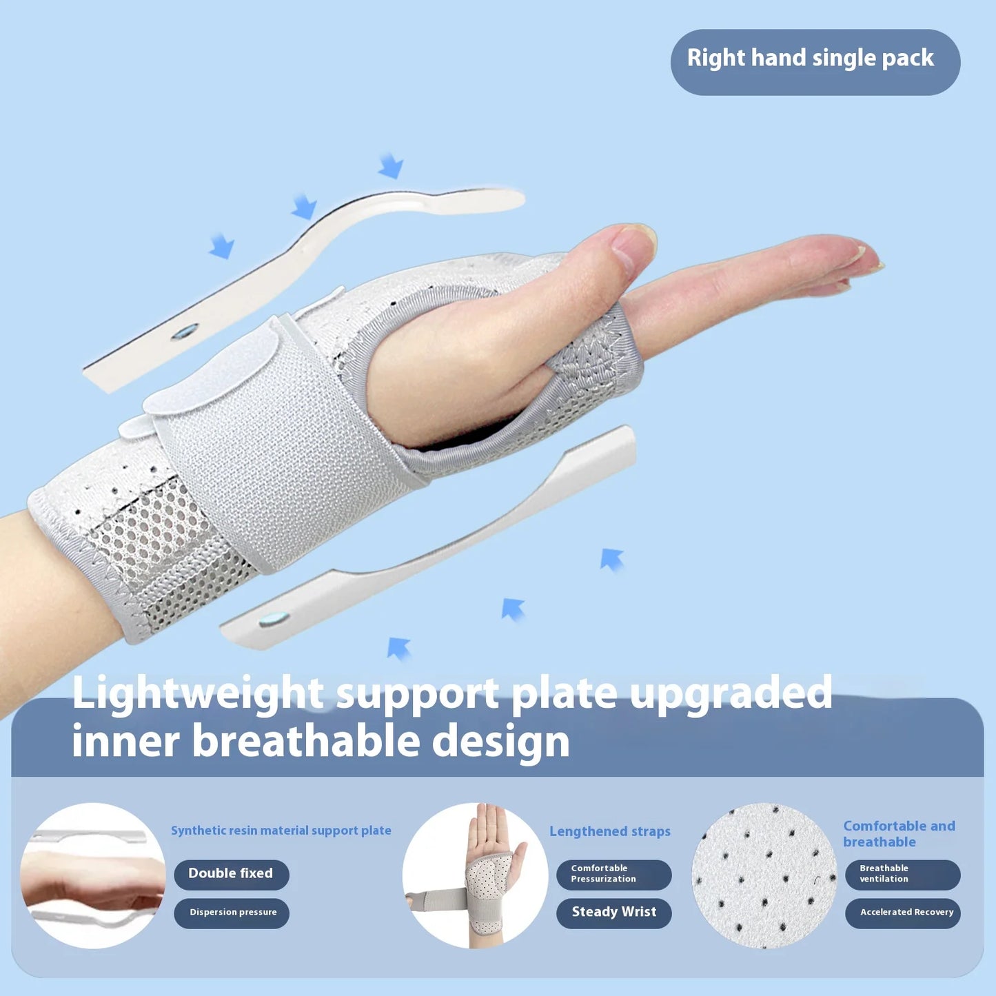 Wrist Support Brace with Steel Plate Stability