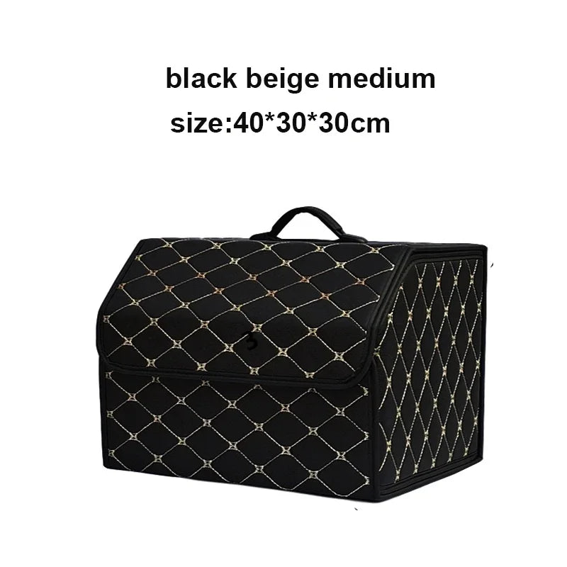 Car Trunk Organizer Box – Foldable Large Capacity Storage