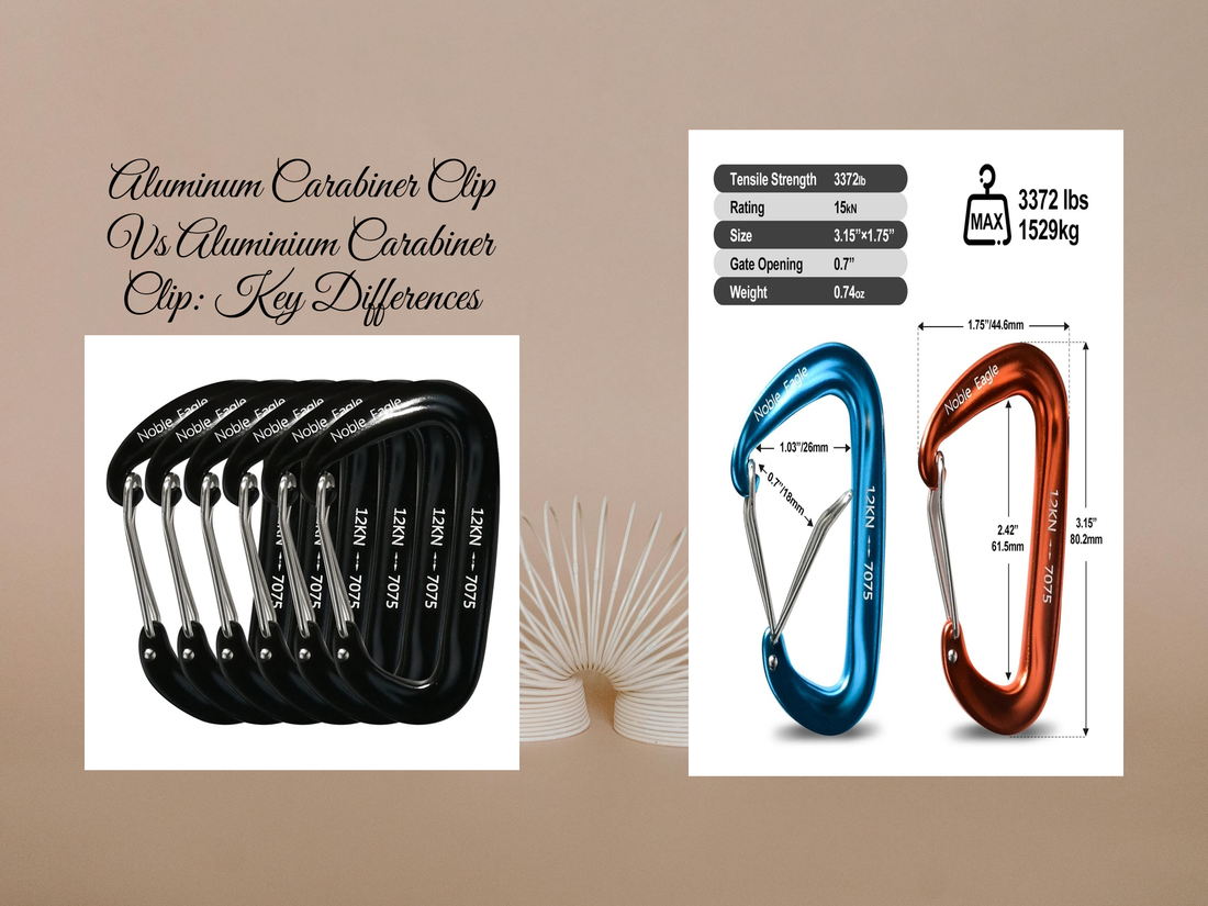 Aluminum Carabiner Clip Vs Aluminium Carabiner Clip: Key Differences