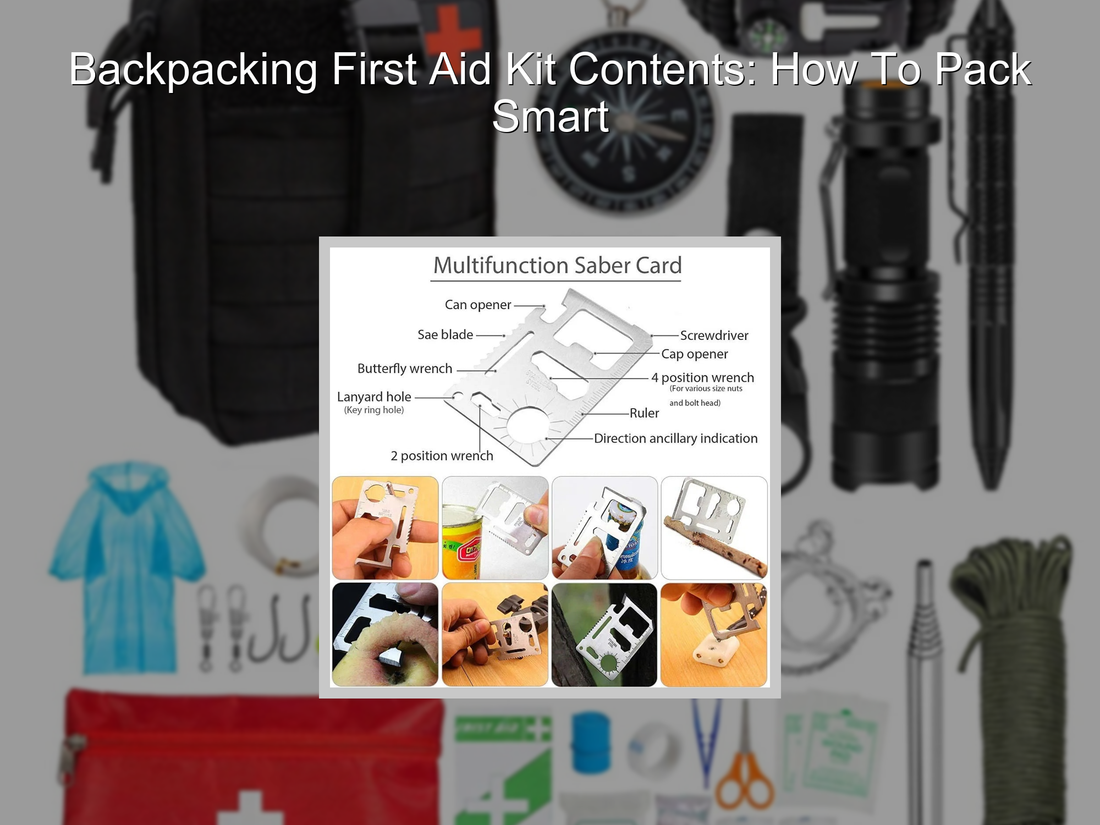 Backpacking First Aid Kit Contents: How To Pack Smart