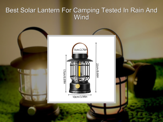 Best Solar Lantern For Camping Tested In Rain And Wind