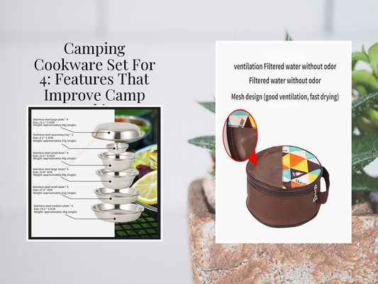 Camping Cookware Set For 4: Features That Improve Camp Cooking