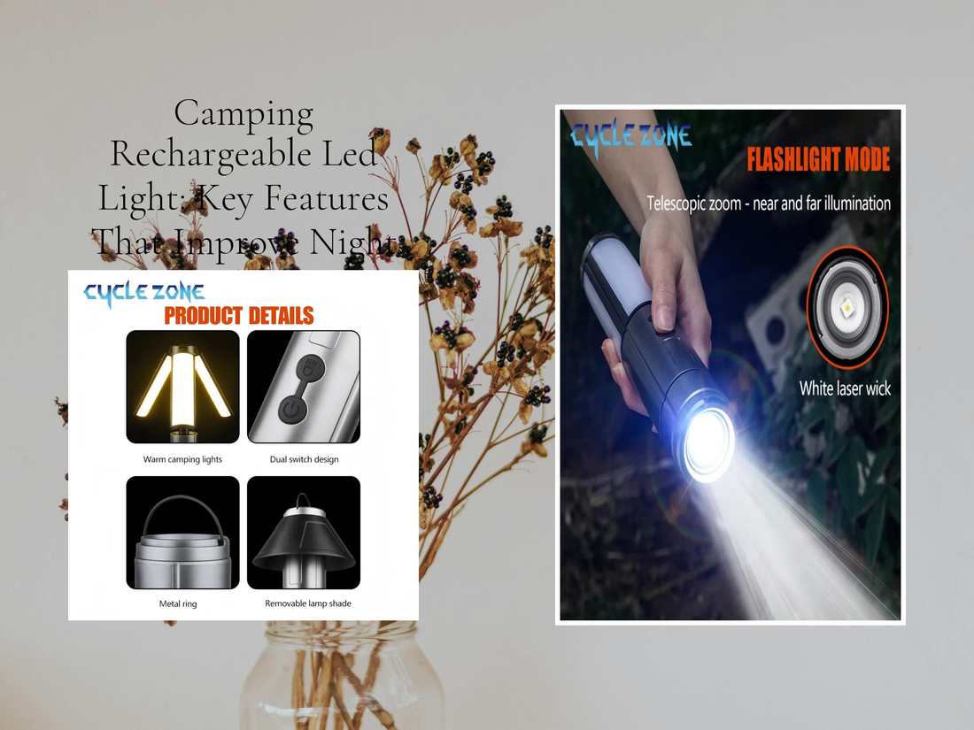 Camping Rechargeable Led Light: Key Features That Improve Night Visibility