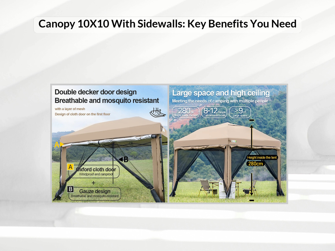 Canopy 10X10 With Sidewalls: Key Benefits You Need