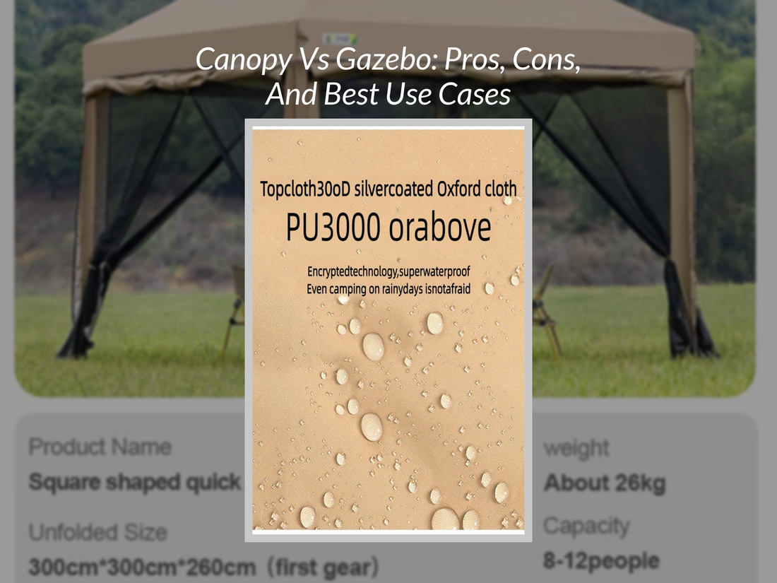 Canopy Vs Gazebo: Pros, Cons, And Best Use Cases