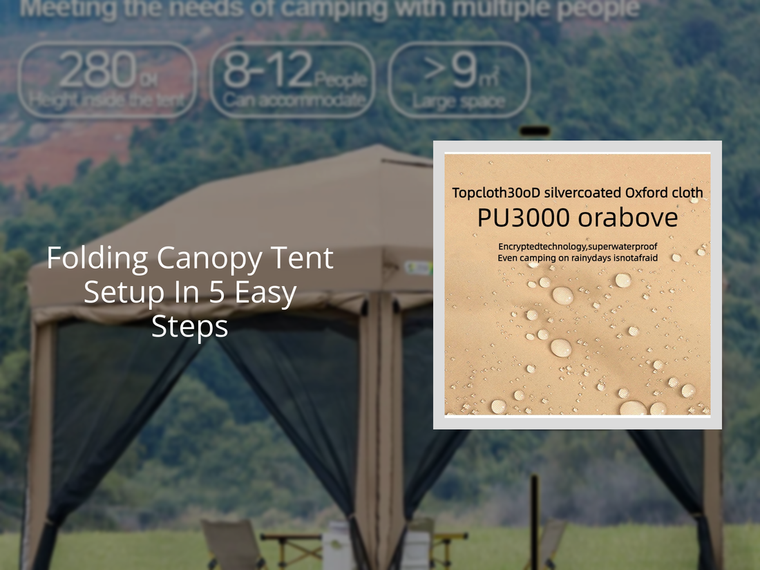 Folding Canopy Tent Setup In 5 Easy Steps