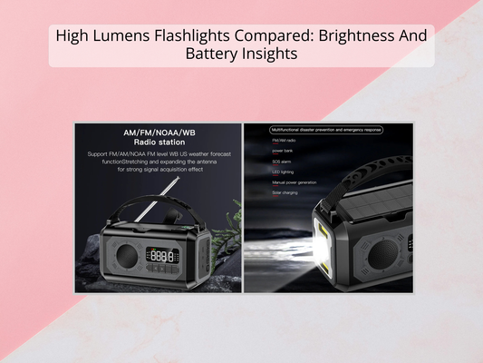 High Lumens Flashlights Compared: Brightness And Battery Insights