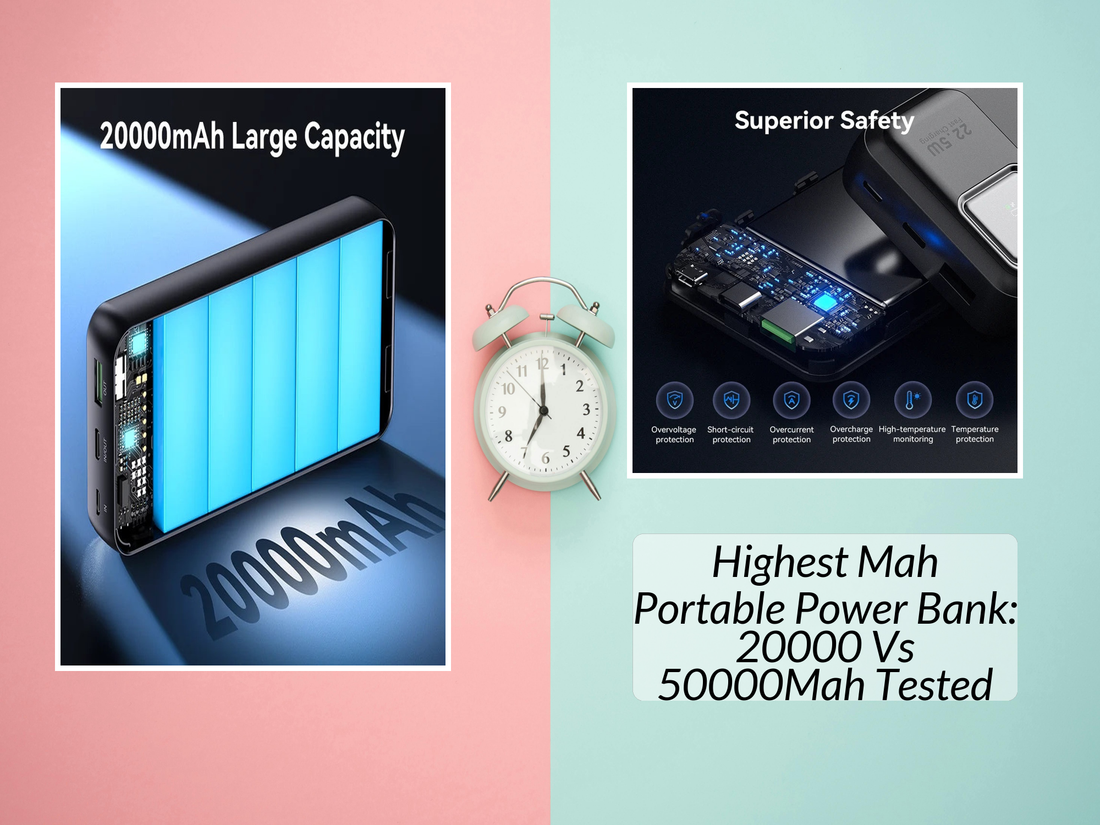 Highest Mah Portable Power Bank: 20000 Vs 50000Mah Tested