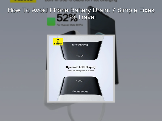 How To Avoid Phone Battery Drain: 7 Simple Fixes For Travel