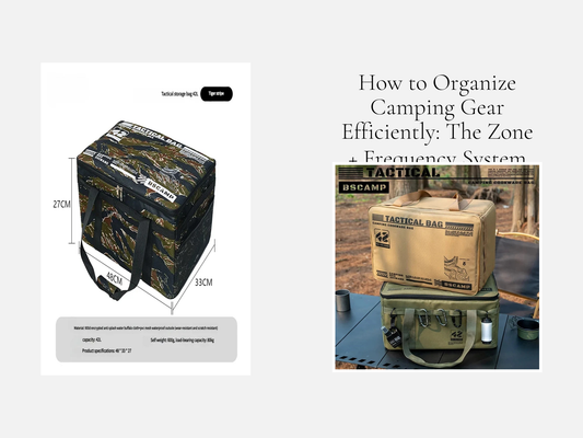 How to Organize Camping Gear Efficiently: The Zone + Frequency System