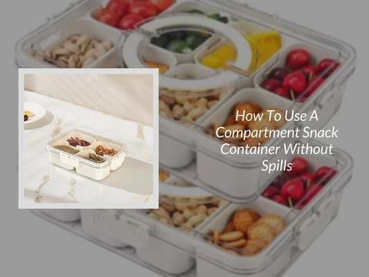 How To Use A Compartment Snack Container Without Spills