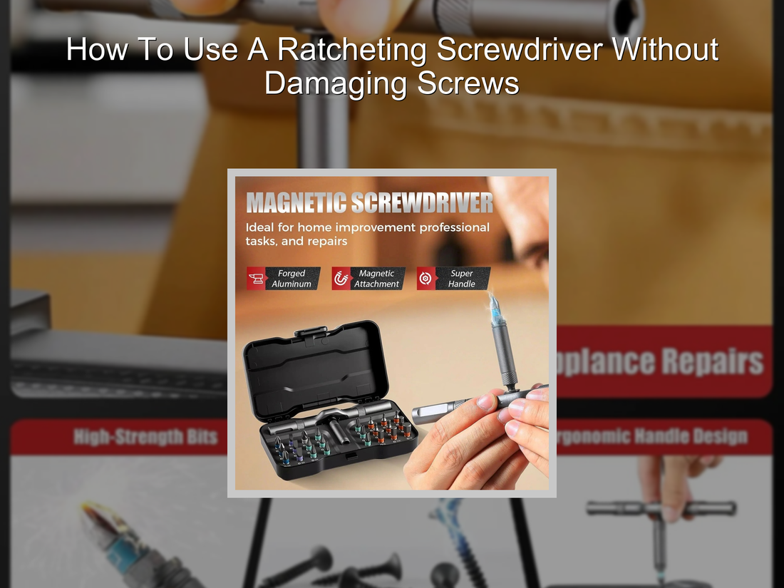 How To Use A Ratcheting Screwdriver Without Damaging Screws