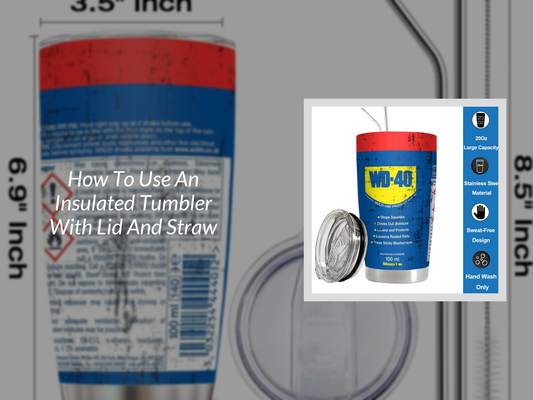 How To Use An Insulated Tumbler With Lid And Straw