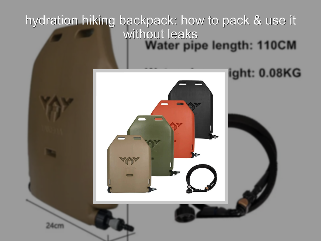 hydration hiking backpack: how to pack & use it without leaks