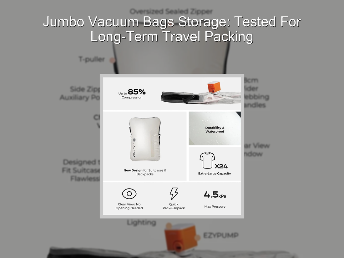 Jumbo Vacuum Bags Storage: Tested For Long-Term Travel Packing
