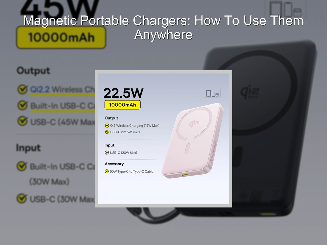 Magnetic Portable Chargers: How To Use Them Anywhere