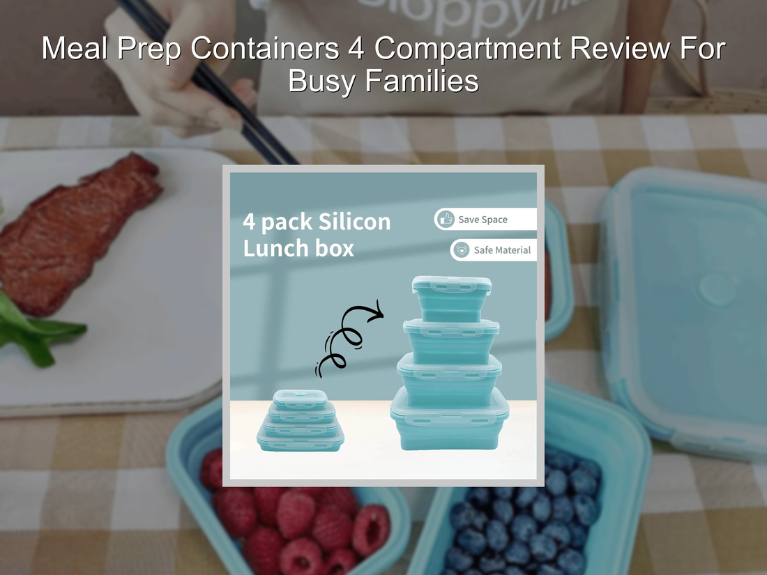 Meal Prep Containers 4 Compartment Review For Busy Families