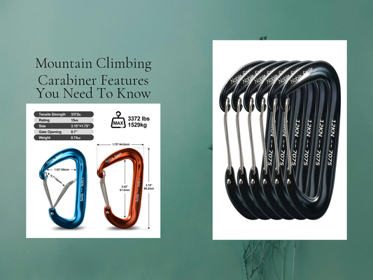 Mountain Climbing Carabiner Features You Need To Know