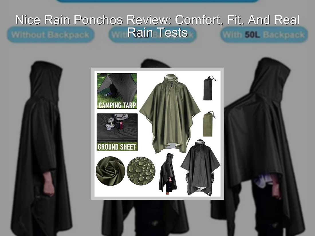 Nice Rain Ponchos Review: Comfort, Fit, And Real Rain Tests