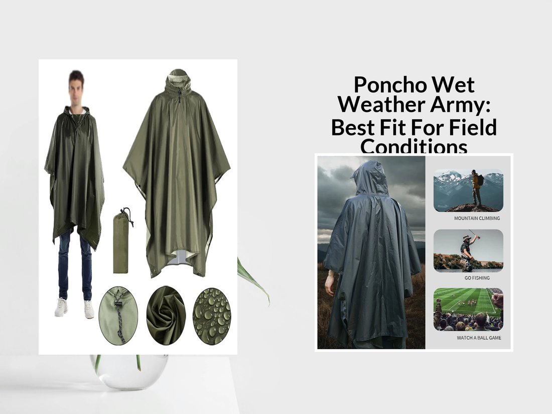 Poncho Wet Weather Army: Best Fit For Field Conditions