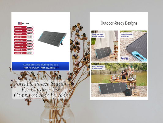 Portable Power Station For Outdoor Use Compared Side By Side
