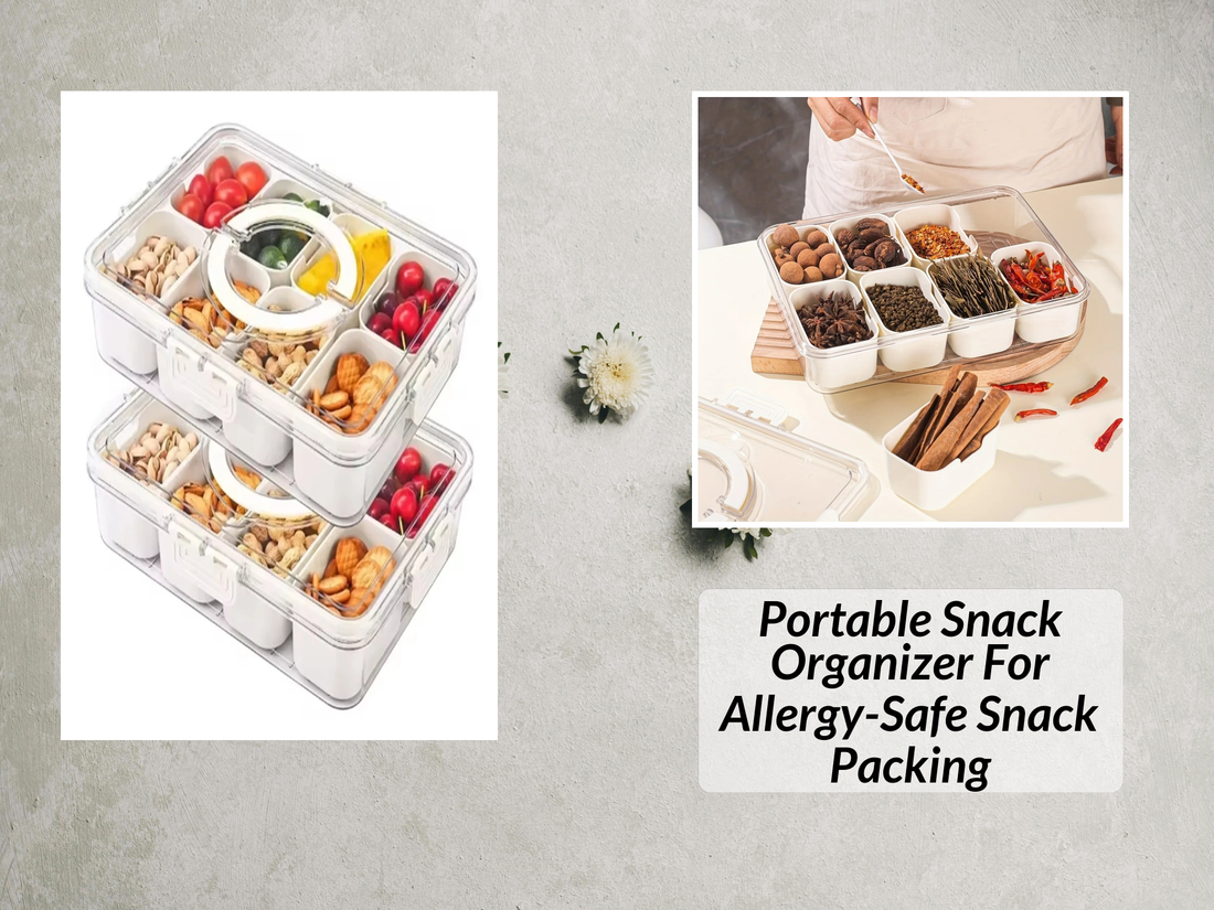 Portable Snack Organizer For Allergy-Safe Snack Packing