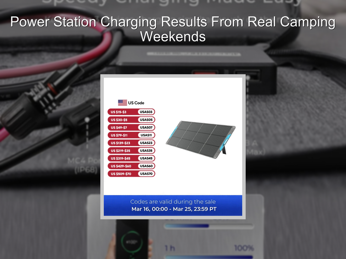 Power Station Charging Results From Real Camping Weekends