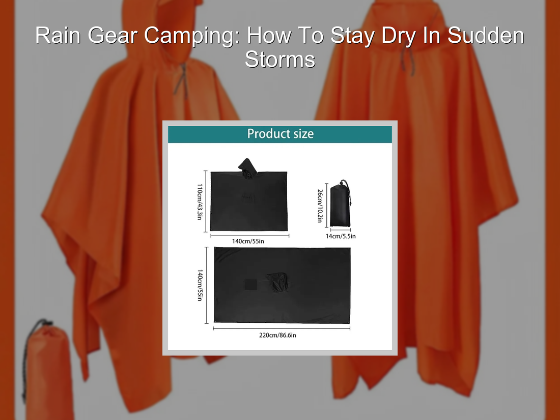 Rain Gear Camping: How To Stay Dry In Sudden Storms