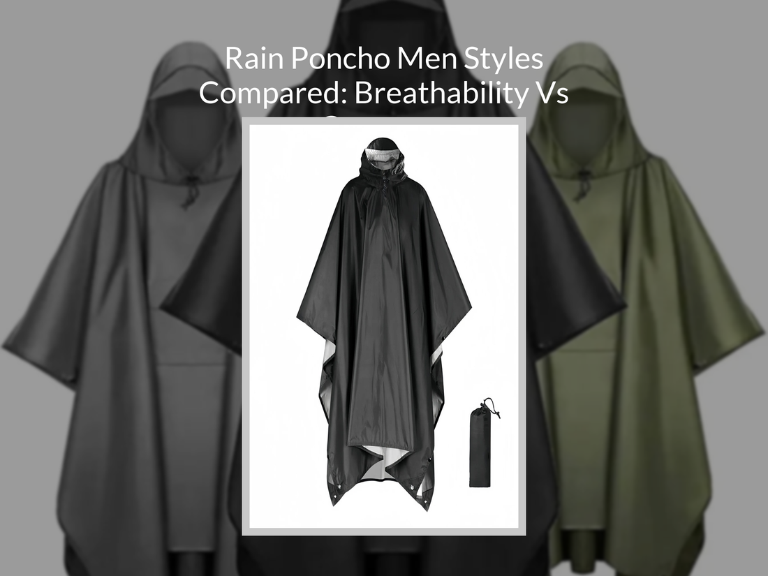 Rain Poncho Men Styles Compared: Breathability Vs Coverage